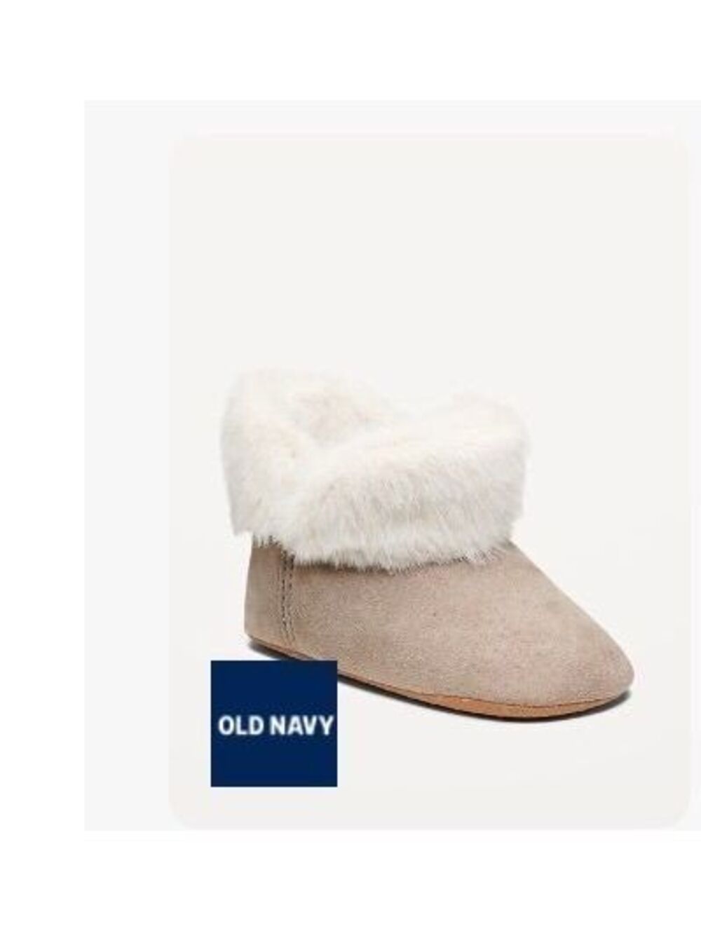 Cozy Faux-Fur Cuffed Booties for Toddler & Baby